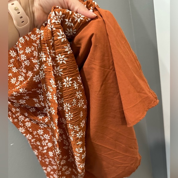 LOFT Orange Floral Sheath Dress, Size S - Picture 6 of 7